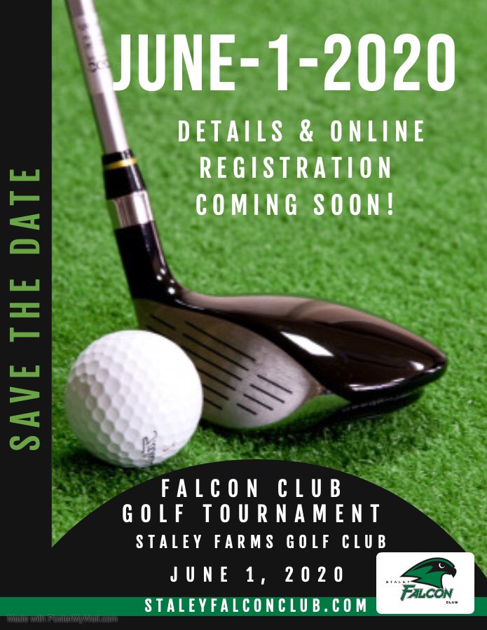 It’s baaaack! Mark your calendars. More info to come. 🏌🏼‍♀️🏌🏾‍♂️⛳️<a href="/SHSFalcons/">Staley High School</a> <a href="/Future_Falcon/">Future Falcons</a> <a href="/NKCSchools/">NKC Schools</a> <a href="/BrianMercerNKC/">Brian Mercer</a> <a href="/StaleyFarmsGC/">Staley Farms G.C.</a>
