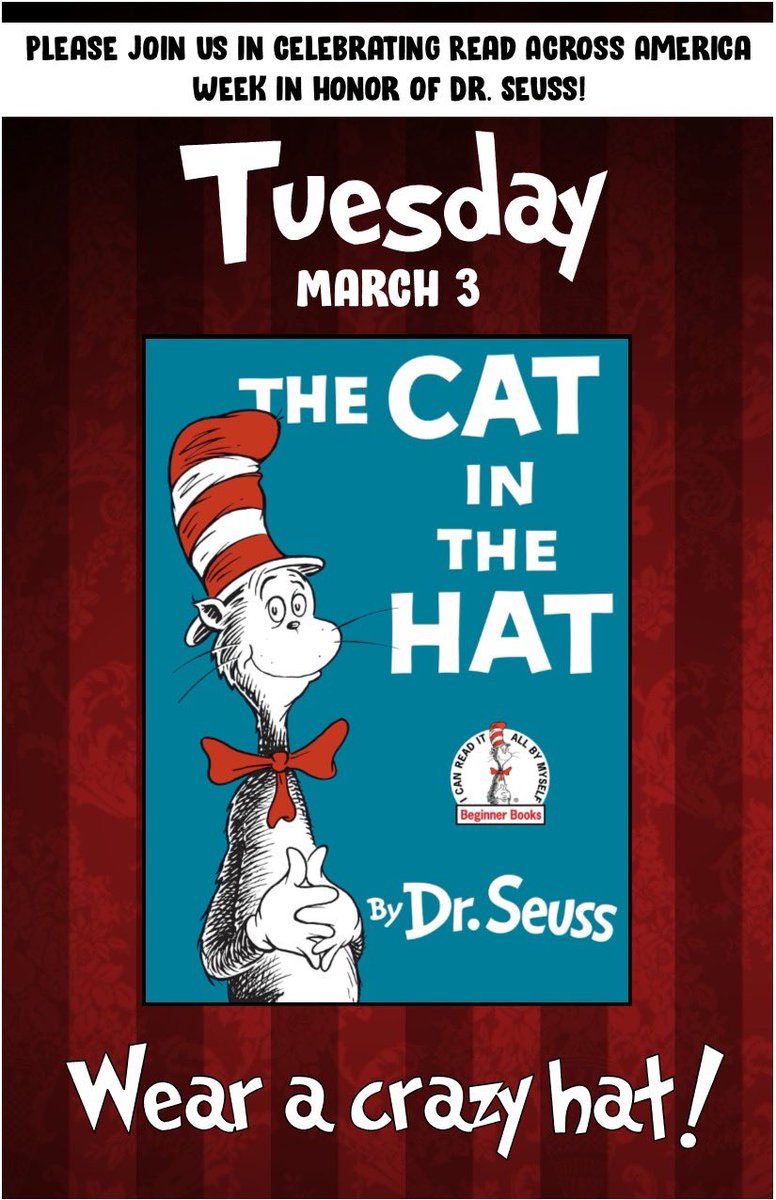 Don’t forget to wear a crazy hat tomorrow! 🎩