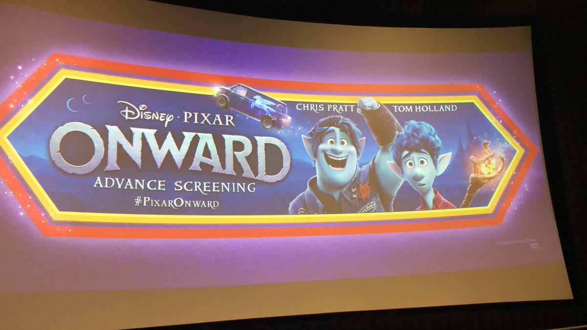 OSUBlockie's tweet photo. Sneak peak of  @DisneyOnward thanks to @DMGRewards! https://t.co/ZIDzJhPfXo