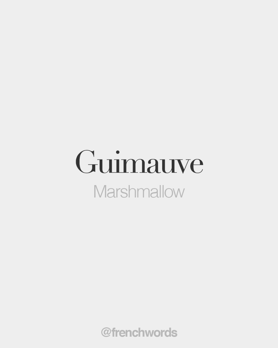 JuanVertizxx's tweet photo. Guimauve (feminine word) • Marshmallow • /gi.mov/ https://t.co/LIHTIKrydM