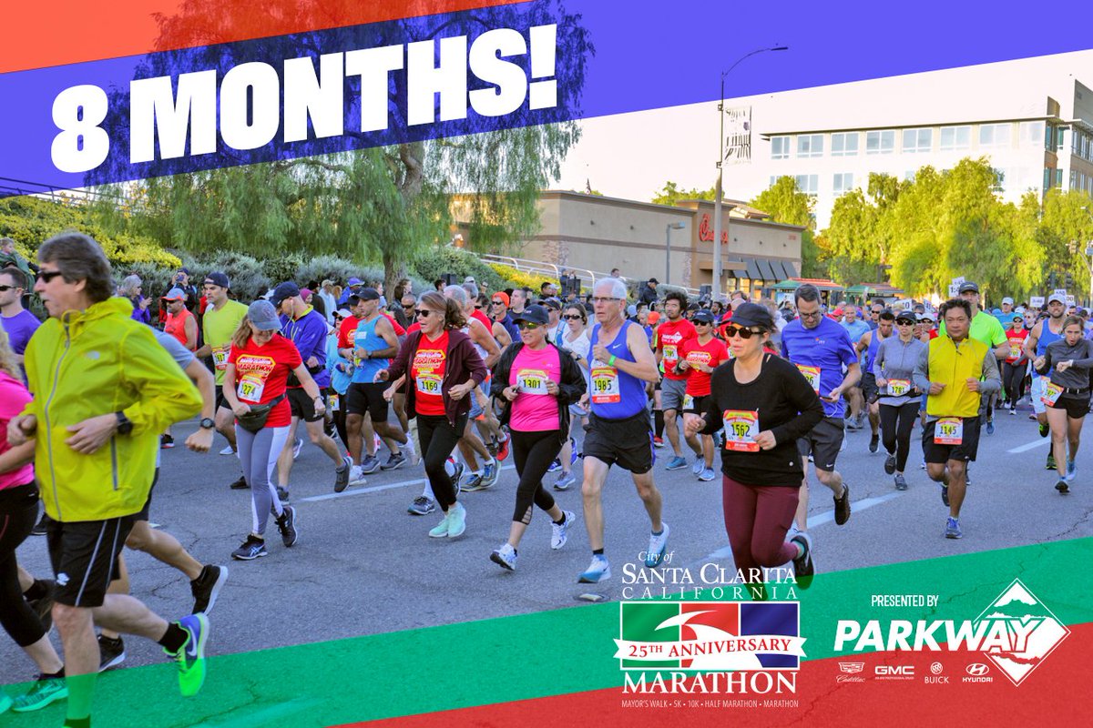 There's 8 months left before the 25th Annual Santa Clarita Marathon presented by <a href="/GoParkway/">Parkway Motorcars</a> begins! How are you preparing for the races? Let us know in the comments below!