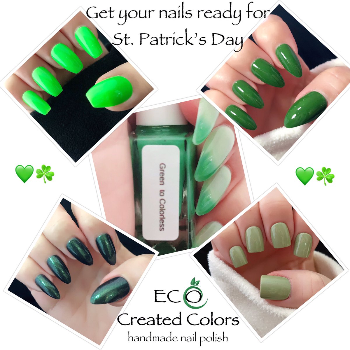 #manicuremonday #greennailpolish #StPatricksDay