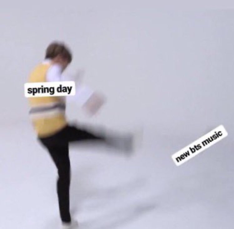 49 DAYS LEFT !• we. are. in. the. 40s. KSNDKSKSK. ft. spring day memes bc it’s a fcking bop and a genuine queen as usual