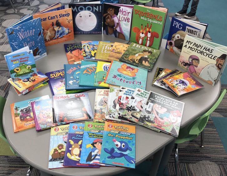 ktsollors's tweet photo. Thanks to all for purchasing books at our January Scholastic book fair. Look at all the new books we were able to buy for our school library! @vv_voyagers #enjoytheview #bestyearyet #viewthespecials #welovebooks https://t.co/zVytrP8Xay
