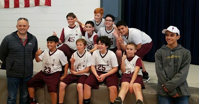 veronica_school's tweet photo. 🏀🏆🥇Congratulations 6th Grade Boys CYO Basketball Team

The 6th grade boys basketball team had a great weekend! On Saturday they faced the St. Louis Hawks for the tournament semi-finals.  It was a tense back-and-forth game, but our VICTORS came back f… https://t.co/j21QhBmaGs https://t.co/8XLyF896mx