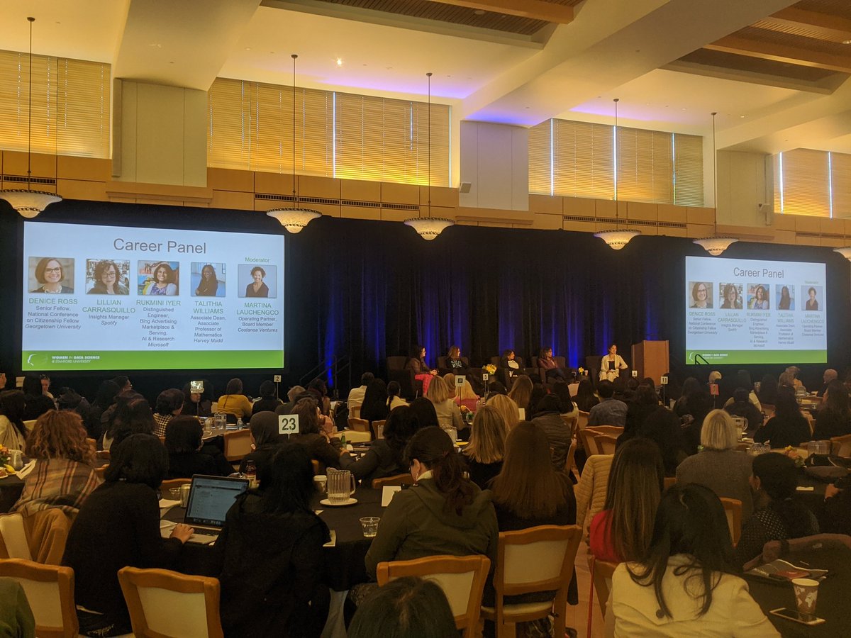 mmlee's tweet photo. Livestreaming now: #DataScience career panel at #WiDS2020 • From #NOLA + govt #WH44 #disastertech #opendata to industry to academia: common theme of finding + growing #talent, end-to-end use, deep thought + #collaboration. https://t.co/Mk0BnIXRQo https://t.co/5sm9EEfxVD