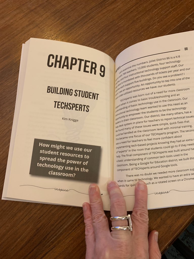 So proud to be able to share our TECHsperts program in IDEA’s book project!!! <a href="/ideaillinois/">IDEA</a> <a href="/JolietSD86/">Joliet Schools 86</a>