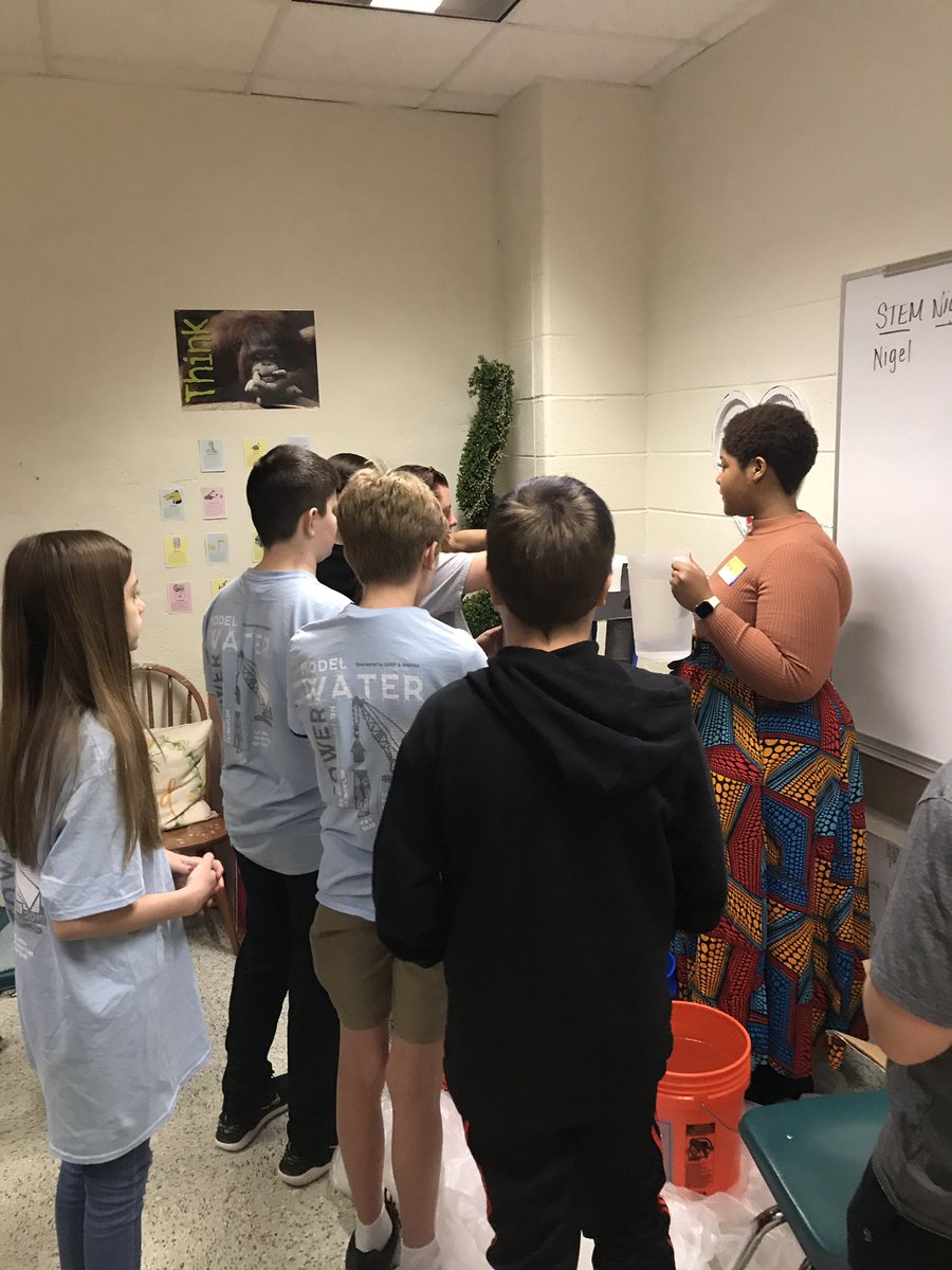 HuffakerCMS's tweet photo. Sneak peek at our school level water tower competition!! #ccsdstem #feedthebears #goingrizzly #creeklife thank you to Lori Forrester from Cherokee County Water and Sewer Authority and engineers- John and Val from @brwncald https://t.co/vVcg42UR8d