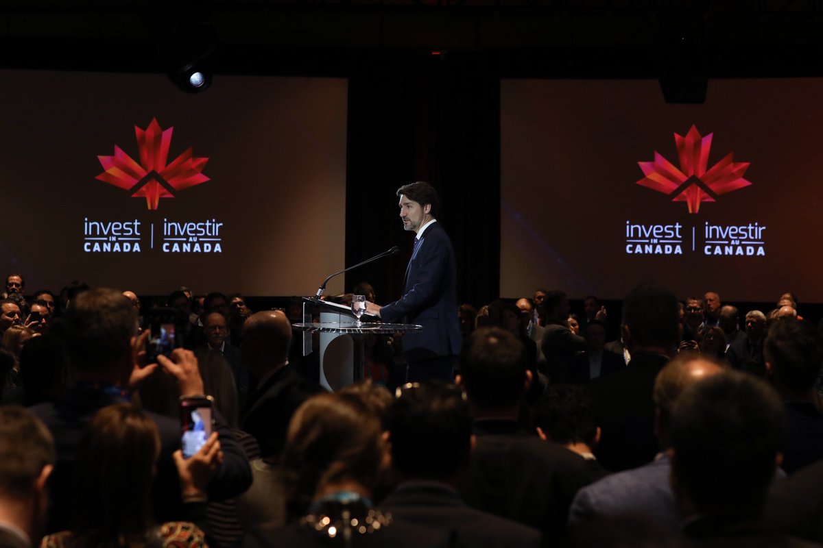 JustinTrudeau's tweet photo. Mining has long been a building block of the Canadian economy. And now more than ever, it has an important role to play in our transition to a cleaner future. Today at #PDAC2020, we spoke about the opportunity Canada has to be the world’s cleanest supplier of metals &amp; minerals. https://t.co/cs27PXMMmD