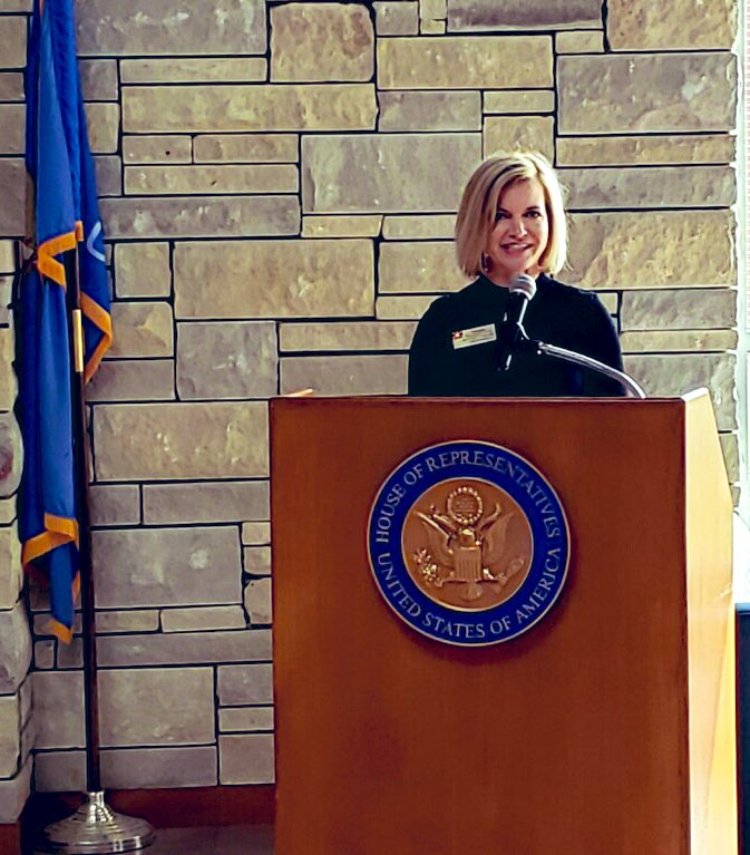 JillCastilla's tweet photo. This generation may well be the greatest. Honored to represent @SecArmy to celebrate @RepKendraHorn’s service academy nominees with their families &amp; friends!  #teamUSA https://t.co/vxq5TBr7Q2