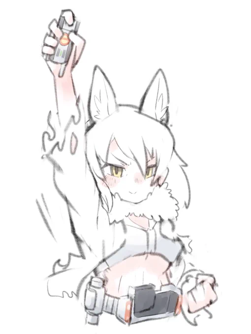 これは塗るのが面倒になってボツになったエゾオオカミ 