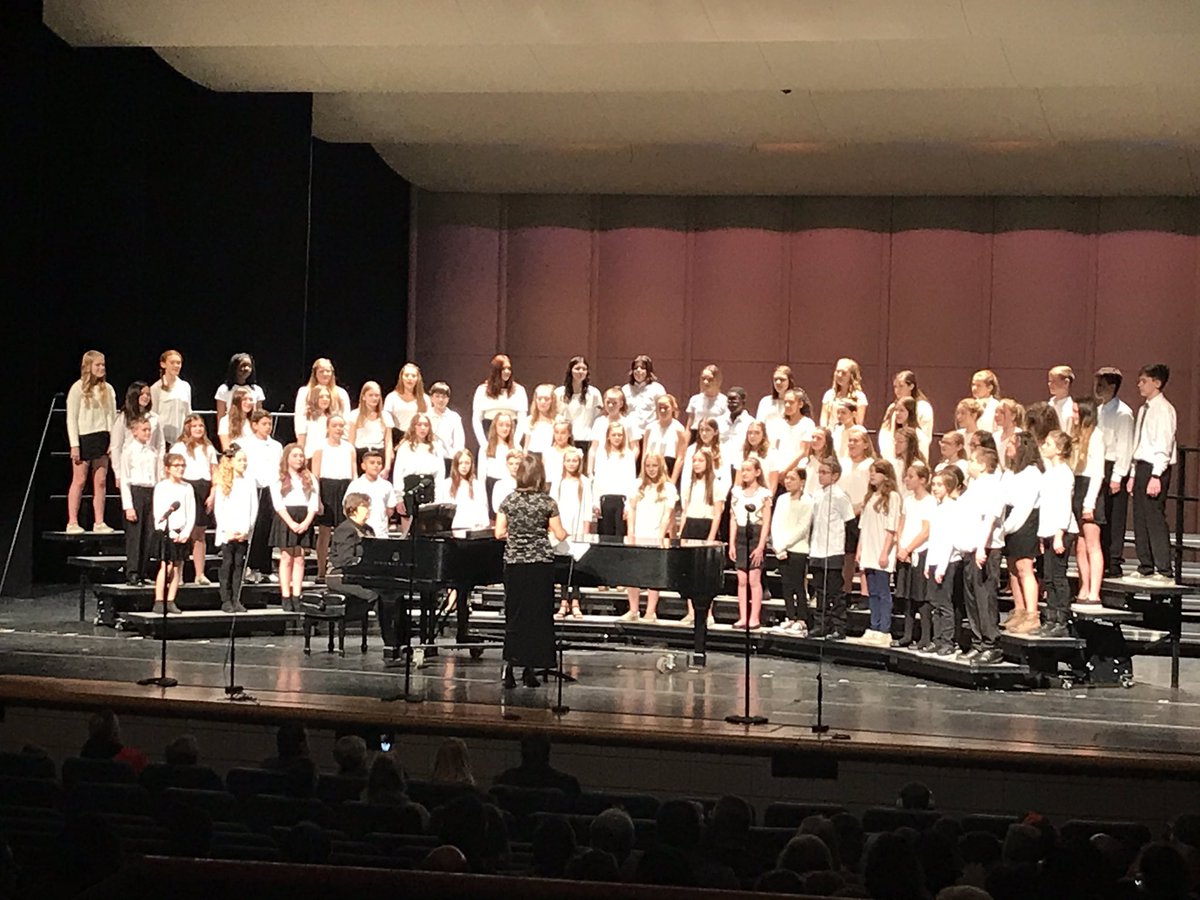 6th grade choir singing Marchin’ With the Saints! Sounds wonderful.