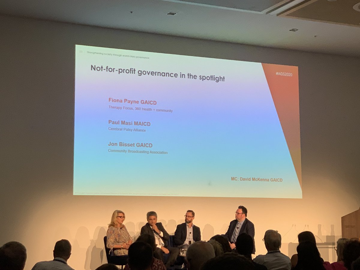 suzanneAICD's tweet photo. Changing business models in NFP to deliver customer centred care #AGS2020 https://t.co/0IY5xkOMRY