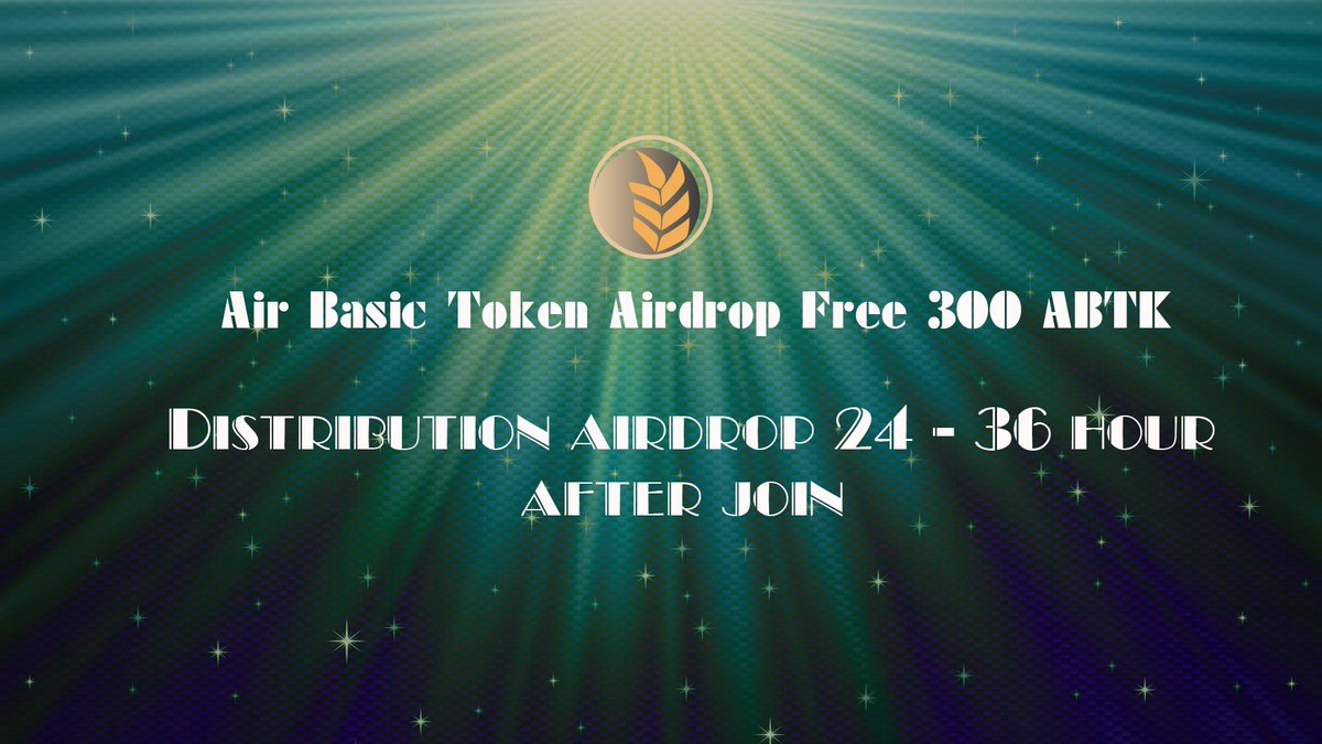 airbasictoken's tweet photo. Air Basic Token Airdrop

Airdrop link: https://t.co/qEd8xUOGS5

Read More: https://t.co/1NZXWcTcHt

#airdrop #selfdrop #freetoken #freeairdrop $free https://t.co/WFz1LRMBJ2