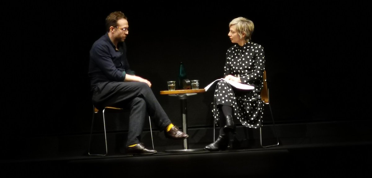 RevWhoGuest's tweet photo. Thanks to #RafeSpall & @msmirandasawyer for another engaging & fascinating #NTPlatform @NationalTheatre talking about @Clint_Dyer_ @royboywilliams superb #DeathofEngland https://t.co/jGavPsPacC
