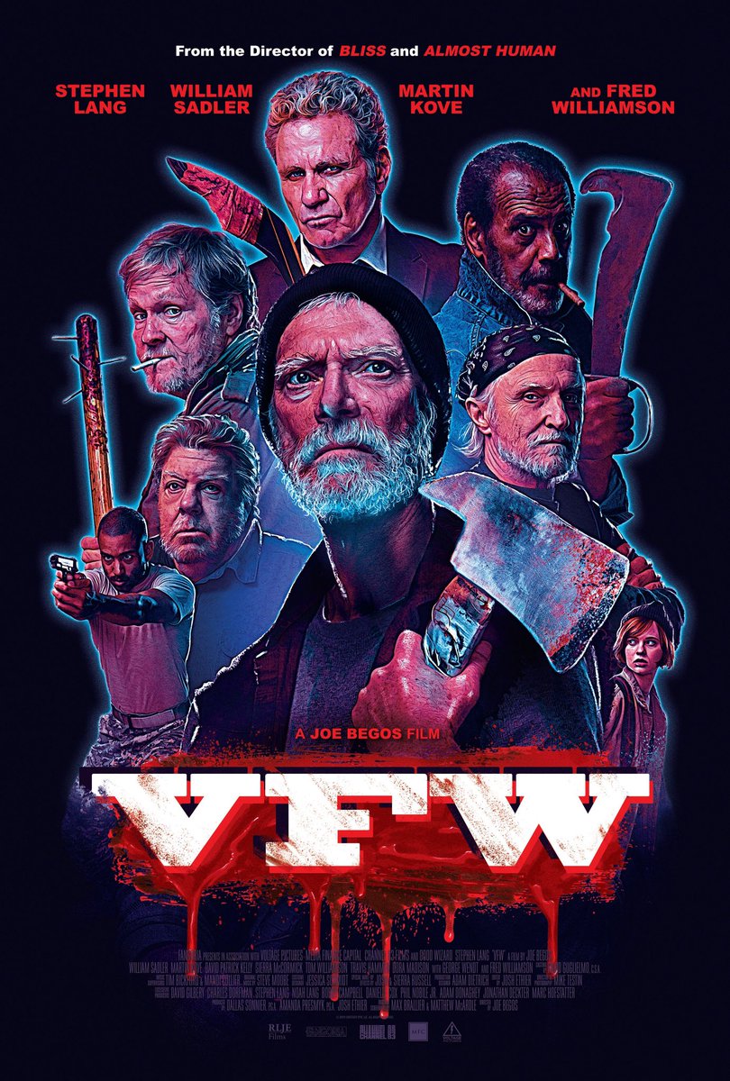 EugWSerra's tweet photo. Currently enjoying @VFWmovie! #VFW #StephenLang #WilliamSadler #MartinKove #FredWilliamson #DavidPatrickKelly #GeorgeWendt #JoeBegos #TomWilliamson #SierraMcCormick #TravisHammer #DoraMadison https://t.co/yZp6hQW1qC