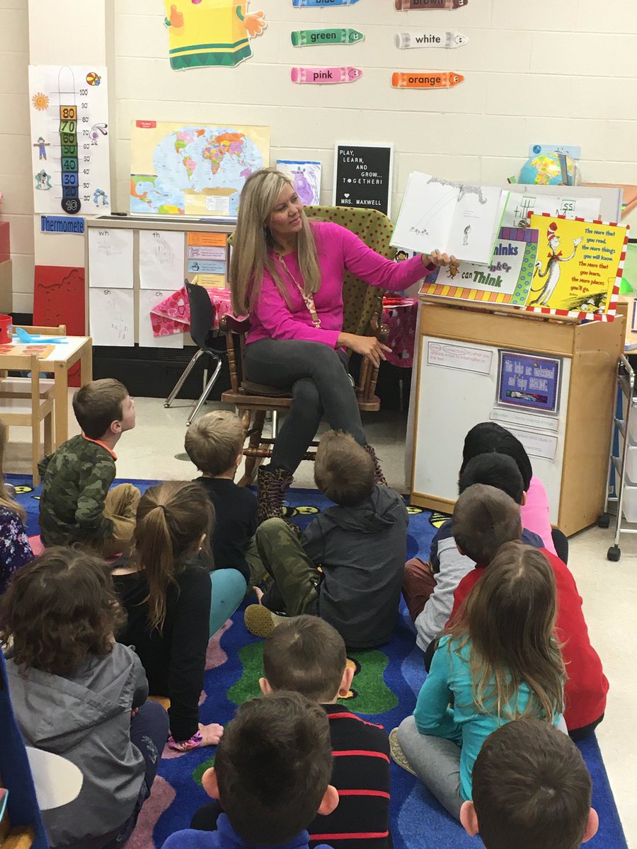 CapshawCougars's tweet photo. Oh what fun we had today! 📚Read Across America 2020 is in the books, and we are so grateful to our special guest readers for sharing their love of reading! @ckingcookeville @jill_ramsey10 @ComerCarissa @ACPaint_3 🧡🐾💙#capshawrocks #putnamproud #readersareleaders https://t.co/ofBqblmmLr