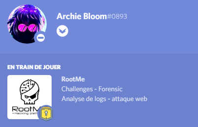 lezard_90's tweet photo. @evilbrain7b viens de coder un rich presence discord pour avoir la classe quand vous faites des challs root-me.
N'hésitez pas à allez le soutenir !
Vous pouvez le télécharger ici:
https://t.co/n1cixwoFfG
Avec son tag discord: Deleted 7.12i#9425 :)
#rootme #discord #PreMiD https://t.co/Jx73faLRqJ