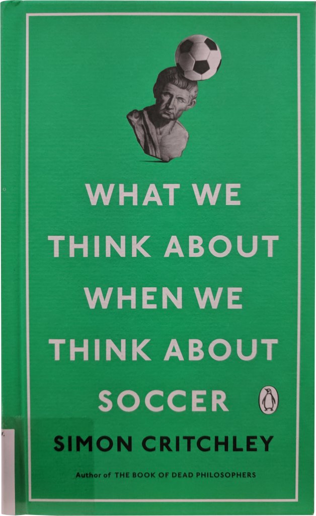 VendingLibrary's tweet photo. @Panda_Parker from your previous tweets, you are probably interested in "What we think about when we think about soccer" by Simon Critchley. Type C3 on keypad. More: https://t.co/Lq8fBYgVil https://t.co/yTnmgRjnyr