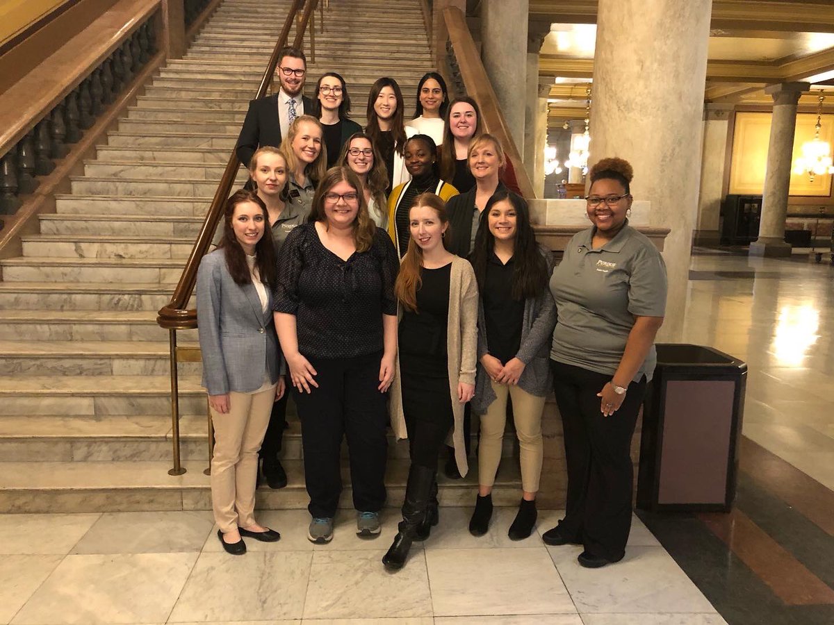 PurduePHSA's tweet photo. Today some of our MPH students traveled to downtown Indianapolis to lobby at the State House for policies that improve the lives of Hoosiers. #purduepublichealth #mphstudents https://t.co/tpNhSs1Fkt