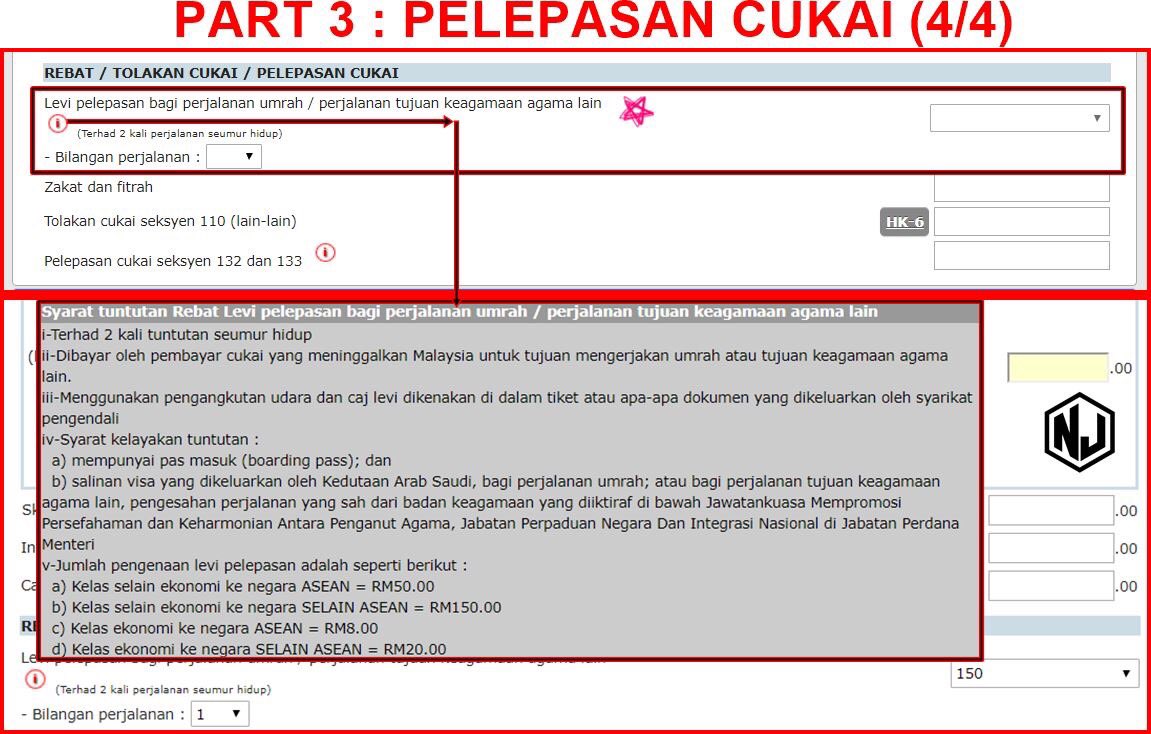 Nota Penerangan B2013 1 Jadual Cukai Pelepasan