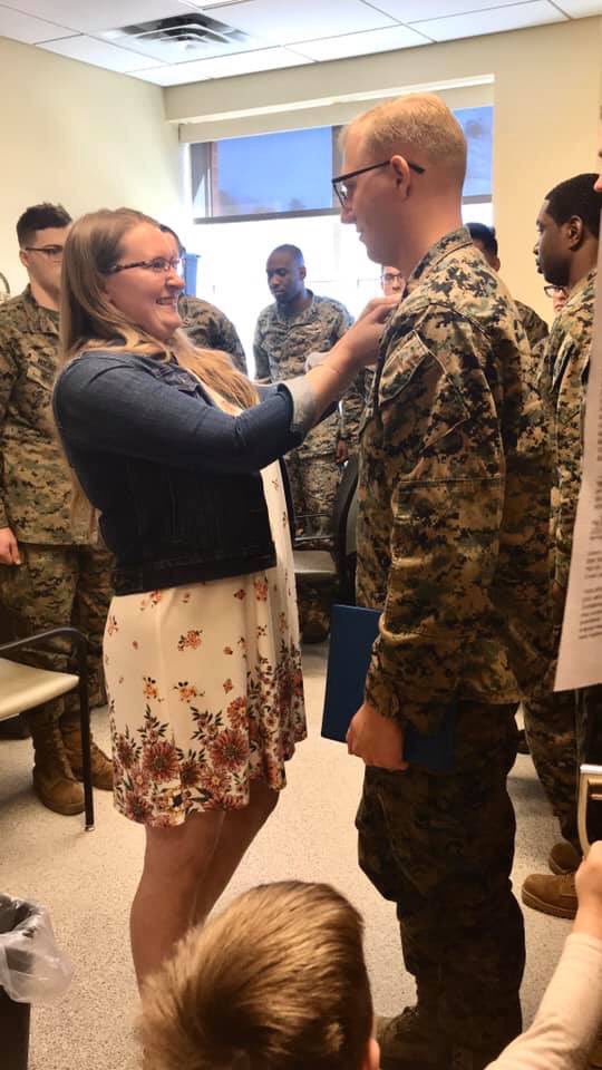 MCSFR_HR's tweet photo. Congratulations to the newly promoted Petty Officer Second Class, HM2 Brodie Wilson. Thank you for all you do to take care of the Marines and Sailors of MCSFR. https://t.co/0gYD4ldxJ5