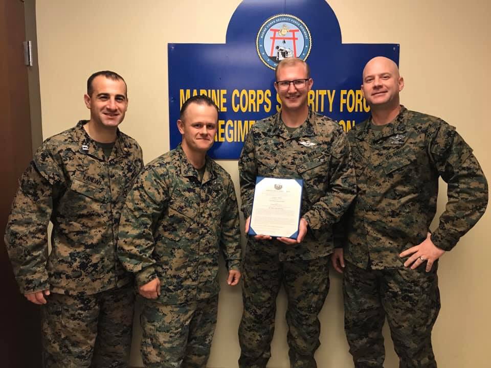 MCSFR_HR's tweet photo. Congratulations to the newly promoted Petty Officer Second Class, HM2 Brodie Wilson. Thank you for all you do to take care of the Marines and Sailors of MCSFR. https://t.co/0gYD4ldxJ5