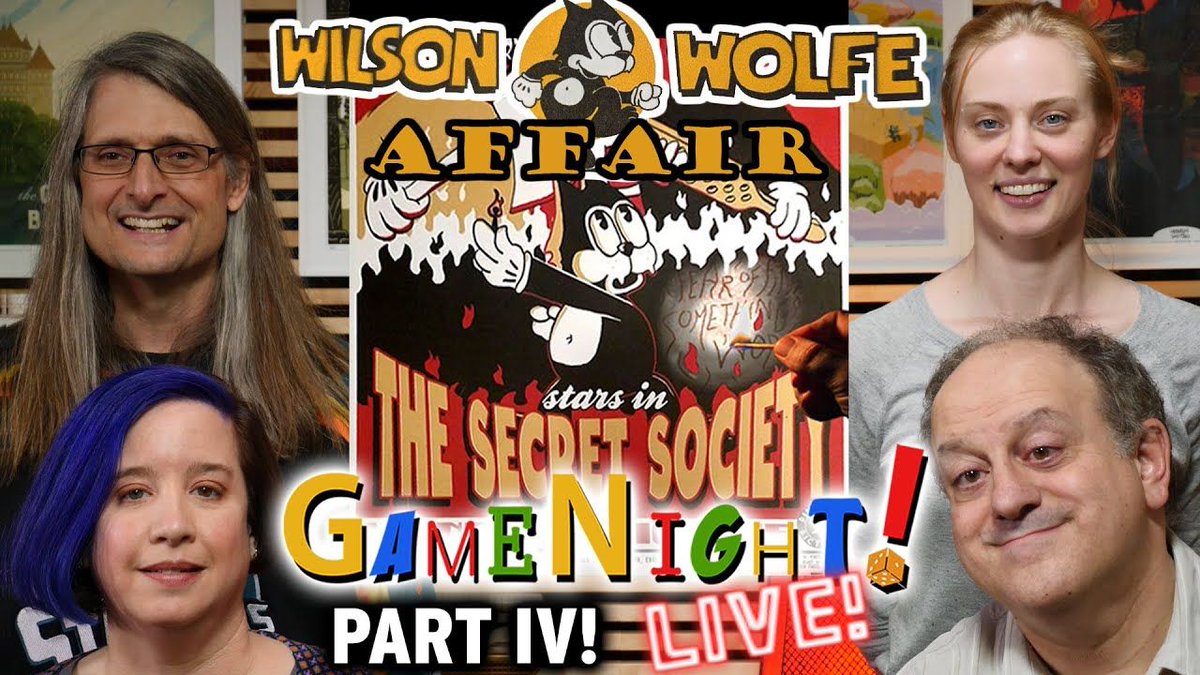 BoardGameGeek's tweet image. Tonight, @ChilibeanNP @DeborahAnnWoll, Dave @heccubustwit play The Wilson Wolfe Affair from @simulacragames for our fourth session that we recorded live on 2/27/2020 at 3pm PST. —Lincoln #BGGGameNight buff.ly/3ajJxPN