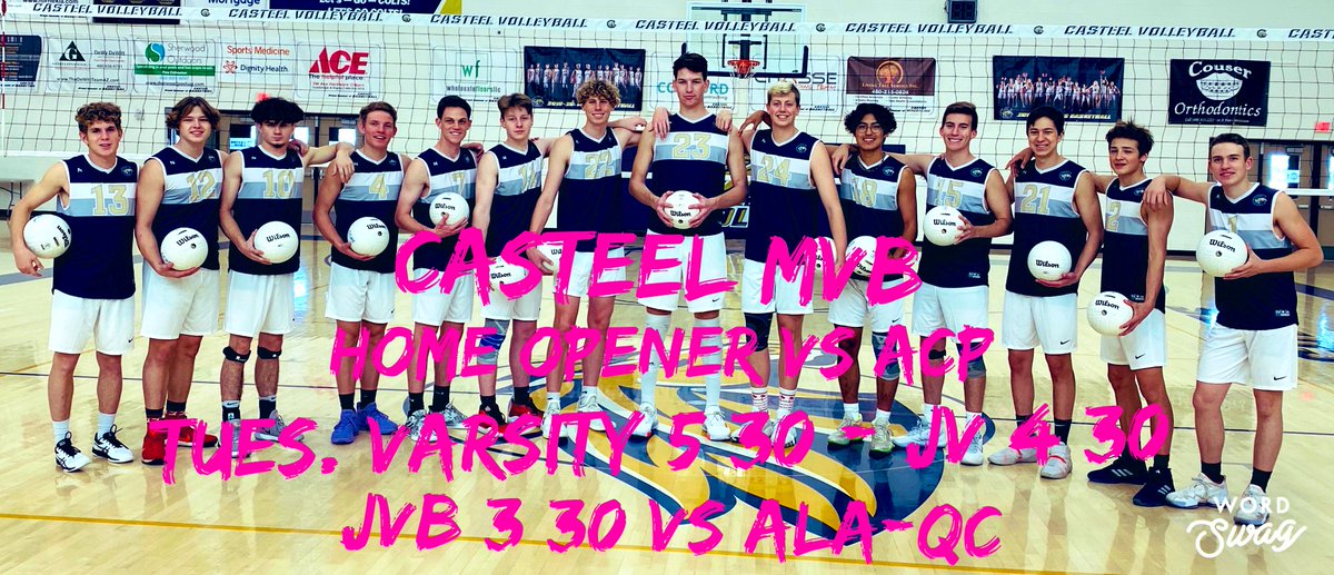 CasteelColtsVB's tweet photo. 🏠 🏐 HOME OPENER Tomorrow VS @ACPVolleyball JV 4:30, Varsity 5:30, JVB 3:30 VS @alaqcathletics LET’S GO COLTS!!! @CUSDAthletics @CasteelAthletic @CasteelColts https://t.co/Zj4XCXGzFq