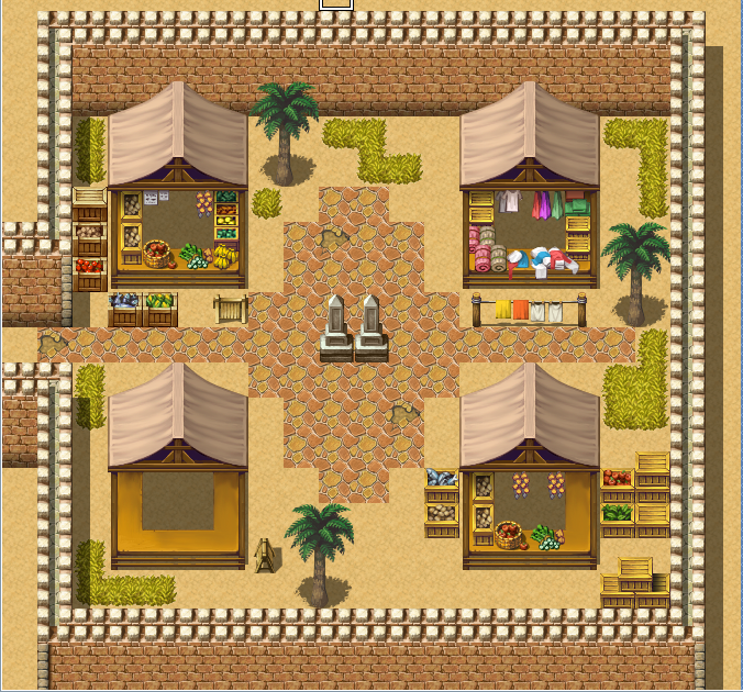 RpFoco's tweet photo. Após um trabalho em detalhes ficou assim a cidade de Bayfalcon, ainda faltam alguns pequenos ajustes e foi adicionada uma nova parte na cidade, um pequeno mercado.
#RPG #jrpg #RPGツクール #makermap #indie #IndieGameDev #indiedev #gamedev #retrogame #gamedevelopment https://t.co/k7sQgyeucF