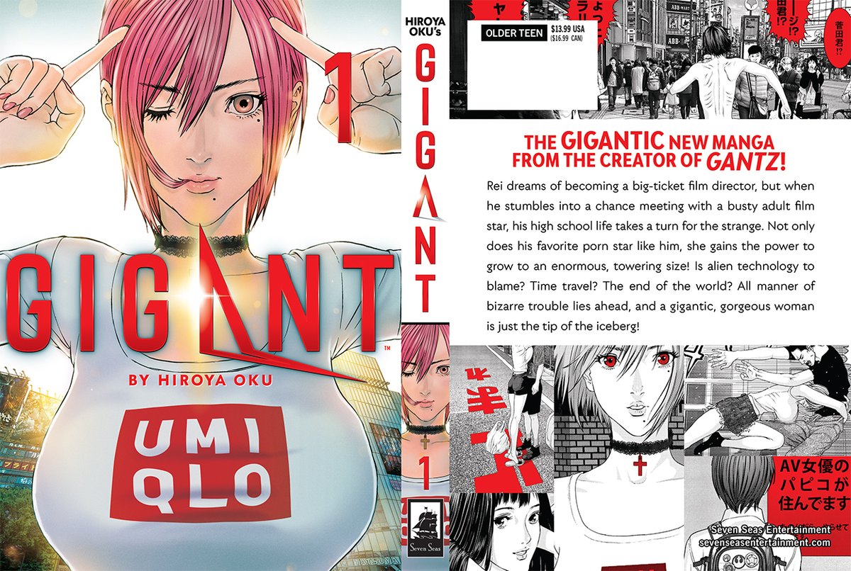 GIGANT, Vol. 1 Hiroya Oku sci-fi manga about a literally towering woman by ...
