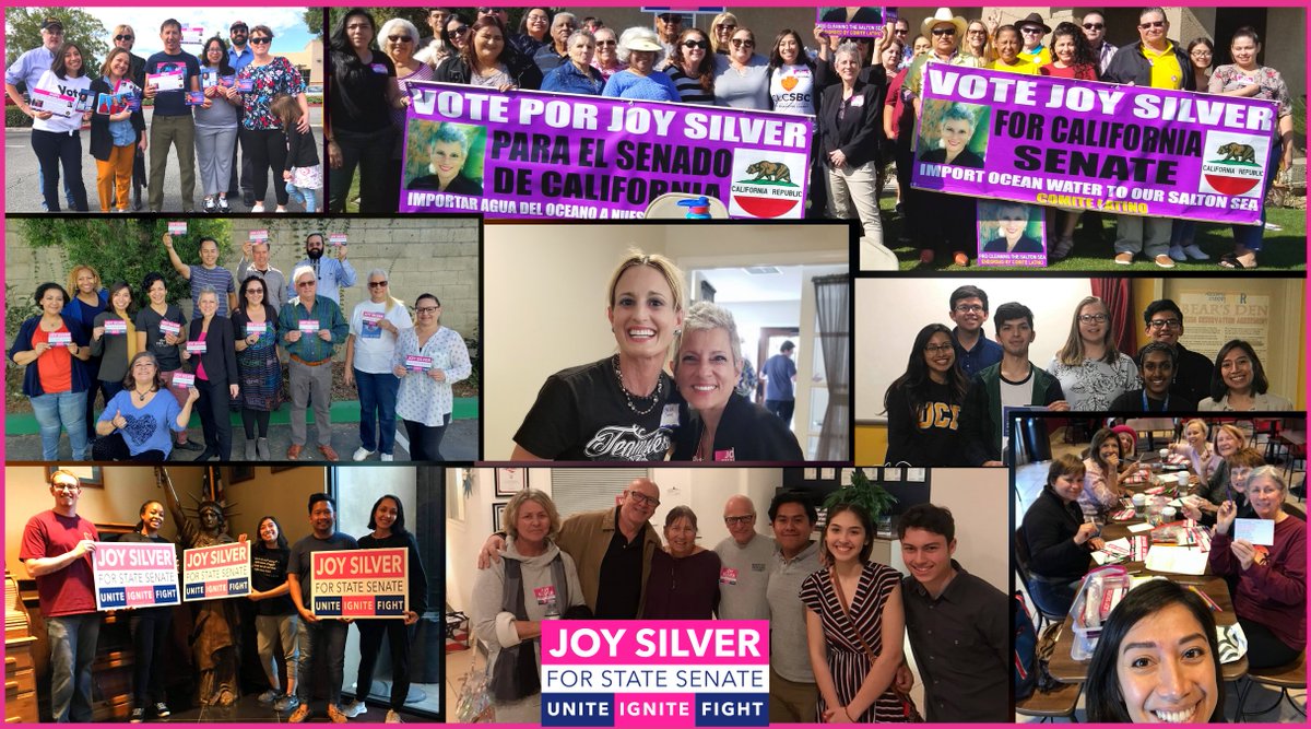 JoySilver4CA's tweet photo. I want to thank the hundreds of volunteers who have worked to get out the #vote on behalf of our campaign.
Their dedication to our community & tireless efforts are proof that no matter what happens in DC our #Democracy will continue to thrive.
#Silver4Senate
#CaliforniaPrimary https://t.co/nycMQthD6X