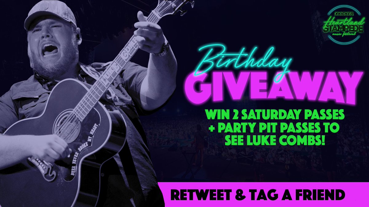 CountryStampede's tweet photo. 🎉 Happy Birthday, @lukecombs! Celebrate by entering to win! 🎉 https://t.co/MU1jAwuzp1