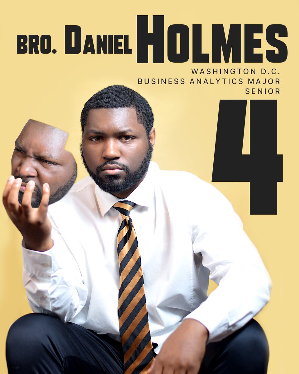 Introducing Daniel Holmes, a senior majoring in Business Analytics. He plans to bring his creativity to the Nu Theta Chapter and ODU’s campus. We want to congratulate and welcome Bro. Holmes 🤙🏿#471 #MeetTheNuDecade