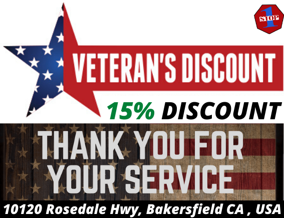We should always honor our veterans, so for today's hashtag
#AwesomeMonday we're giving 15% DISCOUNT for all the amazing VETERANS who served our country!

#SmogCheck #OneStopAutoCare&amp;Smog #HighQualityServices #AutoRepairServicesRosedale #Repair #Tires #Cars #Carlovers