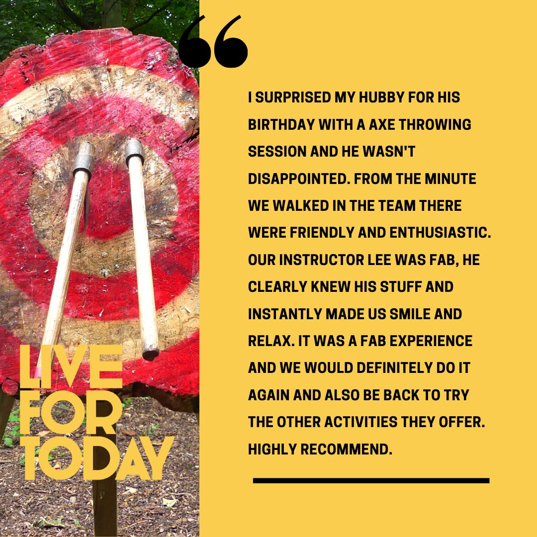 Struggling to think of a birthday present that's a little different? Why not give your loved one the gift of adventure...

#chooseadventure #livefortoday