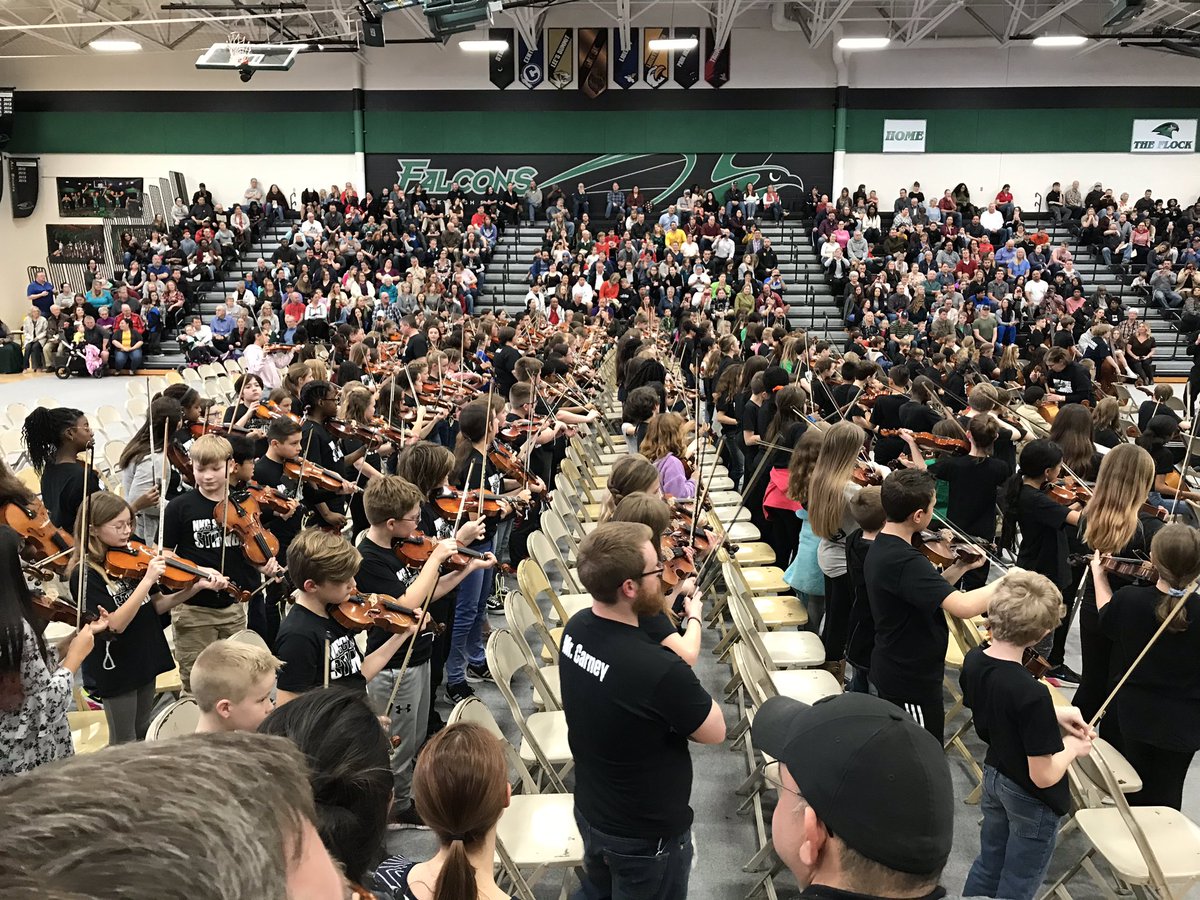 kim_hodo's tweet photo. My oldest is playing his violin somewhere in this gymnasium. #NKCStrings https://t.co/QWCQORX9pW