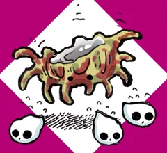 きょうの妖怪 #和漢百魅缶 通算6178体目【ムンヌキムン】魔除けに貝殻おく。https://t.co/s3q7kWSKOn 