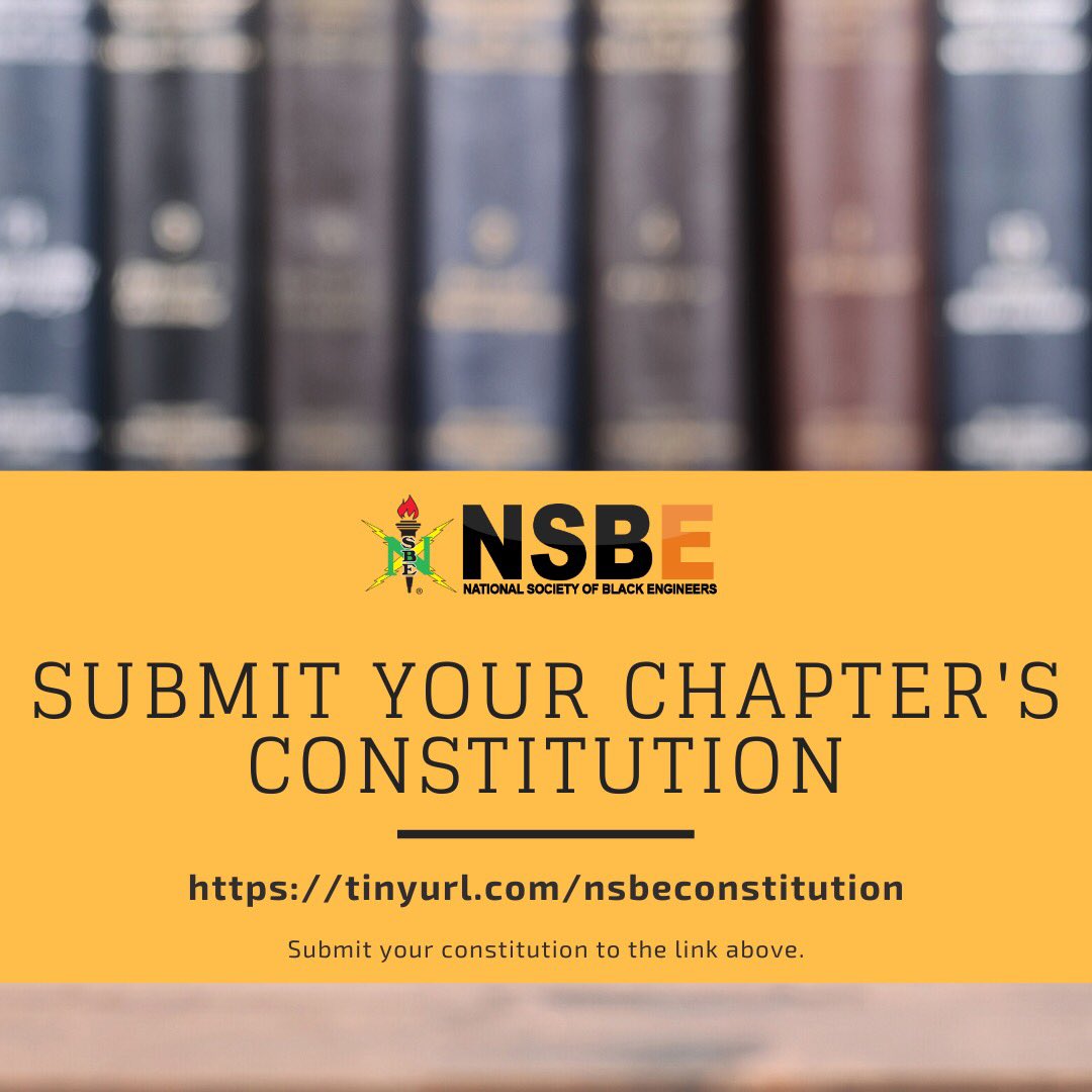 R5NSBE's tweet image. Make sure to submit your  chapter’s constitutions TONIGHT❗️#EngineeringTheRevolution 

tinyurl.com/nsbeconstituti…
