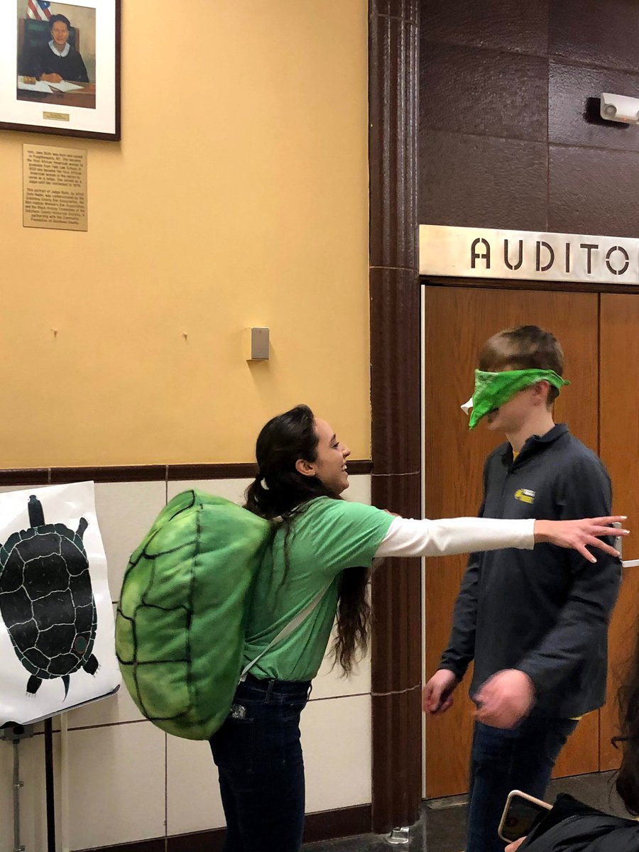 Tomorrow, Turtle Trackers Rina and James are jumping into the wetlands!! Around 2:30, we will livestream on Instagram (@ahsturtletrackers) or you can come see it yourself (behind the bleachers)!! 🥳🐢