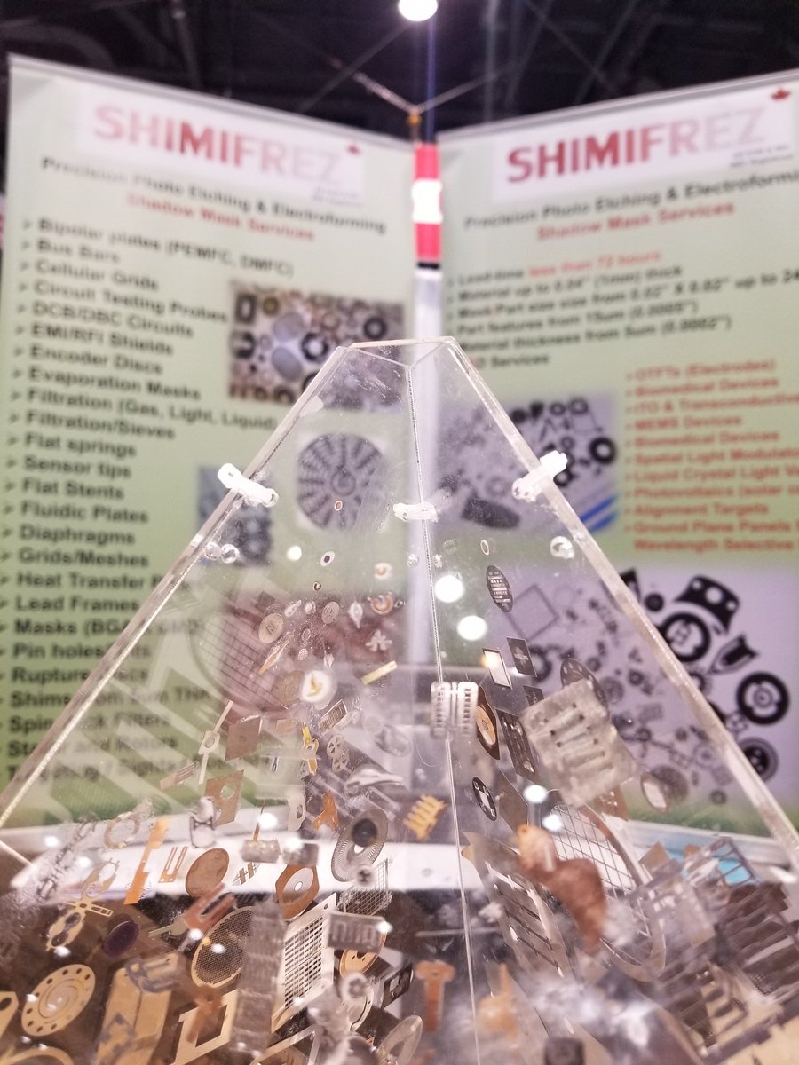 Shimifrez's tweet photo. Come and visit us at #Pittcon2020 @Pittcon #design #microfabrication #contractmfg. The latest micro metal fabrication techniques @canadabusiness https://t.co/rwEG0GGwTM