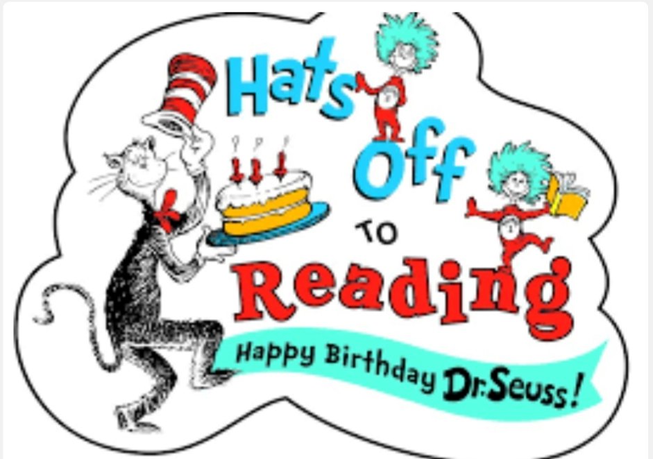 miss_stecklein's tweet photo. Happy Birthday, Dr. Seuss!  
Crazy Hat Day. https://t.co/OXJ0aY9yK0