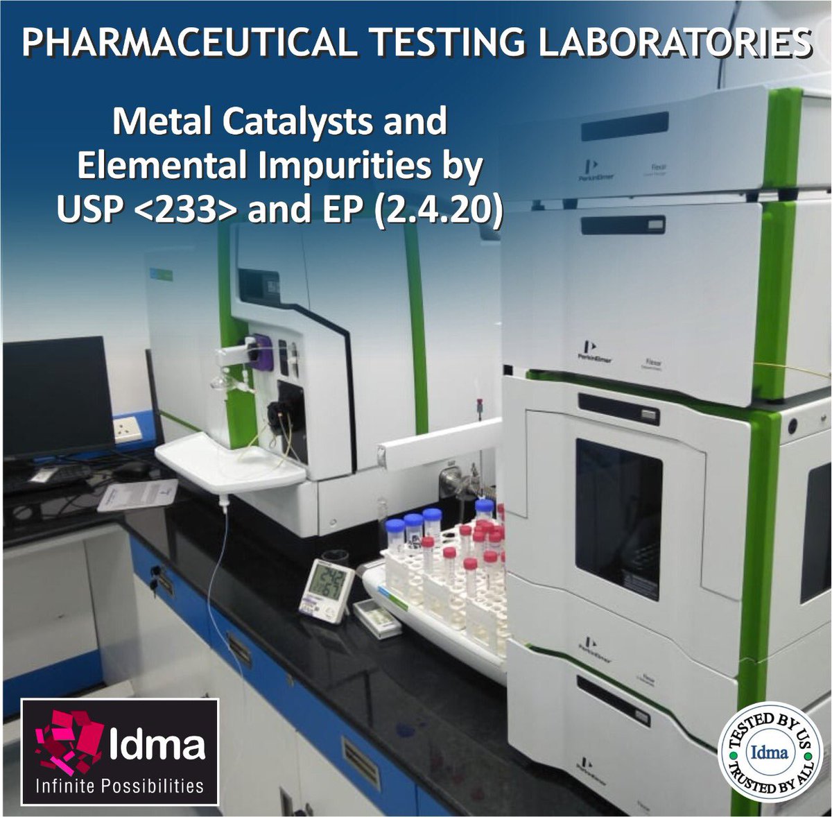 IdmaGroup's tweet photo. Our #Pharmaceutical #Laboratories undertake #ElementalAnalysis, #tracemetals #testing & #OrganicImpurities profiling at trace levels according to #USP 42 (NF-37) Chapter-232/233 in #Drugs & #Pharmaceuticals
#pharmaceuticaltesting #heavymetaltesting #organic #impurities https://t.co/kRUtWxvNs9