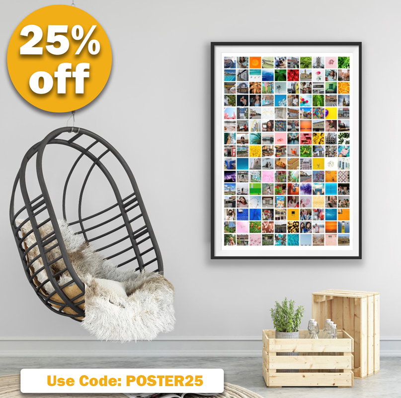 Postercandy Special Event – 25% off Fixed Grid Posters and Customisable Layouts. 
What a great time to get those fantastic photos out of your phone and on to your wall! 
Offer will end on Monday 9th March.  Use code POSTER25 at the checkout  - mailchi.mp/postercandy/sp…