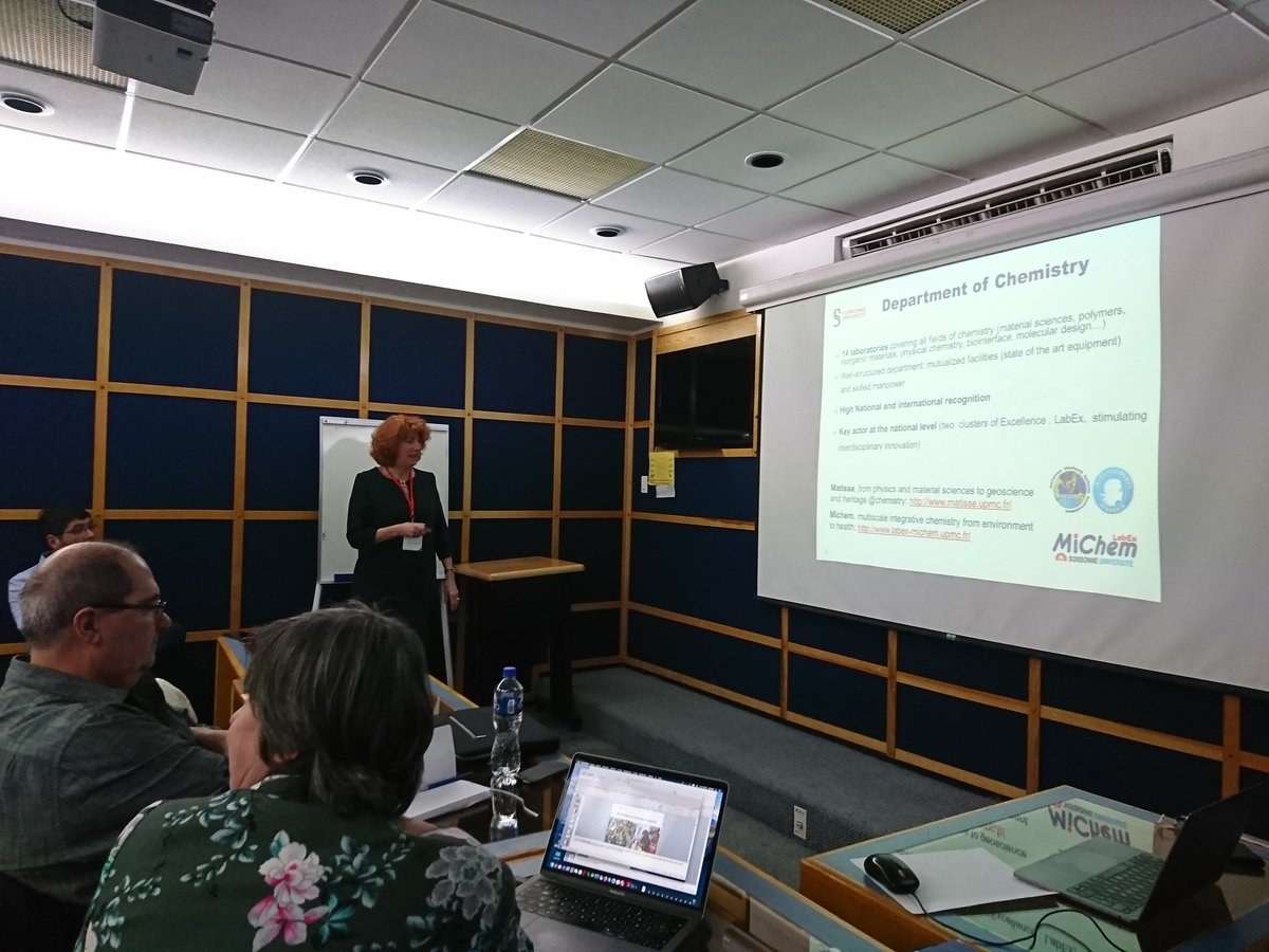 Dr_curieosity's tweet photo. Intense first day! Representing @Sorbonne_Univ for chemistry ⚗️🔬💊🔧 are Corinne Aubert, Anne-Lise Poquet, Philippe Grelier and myself!  @quimica_unam https://t.co/43007G0ZmD