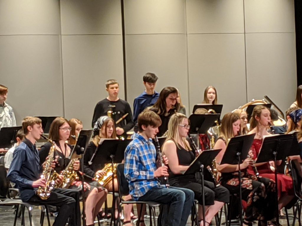 ZHSActivities's tweet photo. Concert band crushes it tonight! @Zimmband @ISD728 @ISD728Theatre #GoThunder https://t.co/q5RzjdHprE