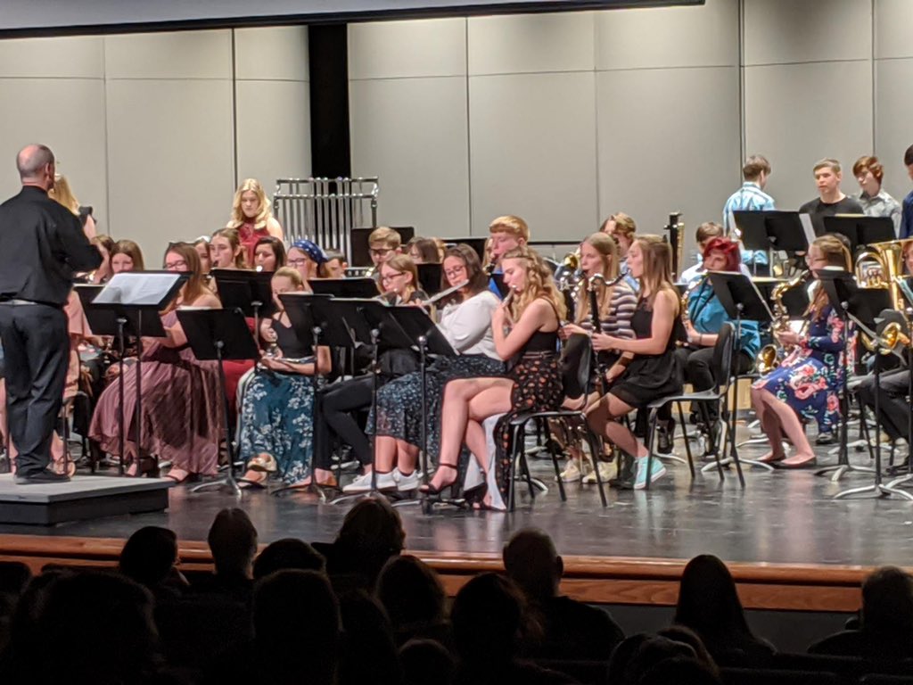 ZHSActivities's tweet photo. Concert band crushes it tonight! @Zimmband @ISD728 @ISD728Theatre #GoThunder https://t.co/q5RzjdHprE