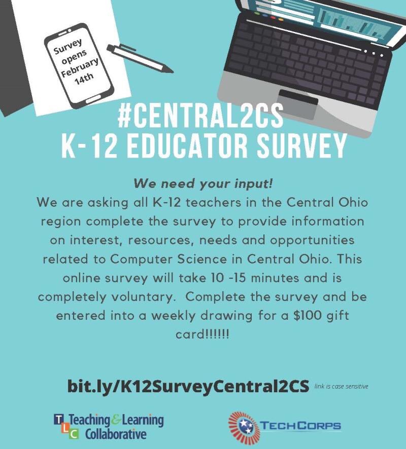 techcorpsus's tweet photo. Please help us spread the word! Add'l info: https://t.co/iAtbhksRpH #csforall #cs4oh #centralohio #teachers #education #teaching #central2CS https://t.co/SyPpF3svXH