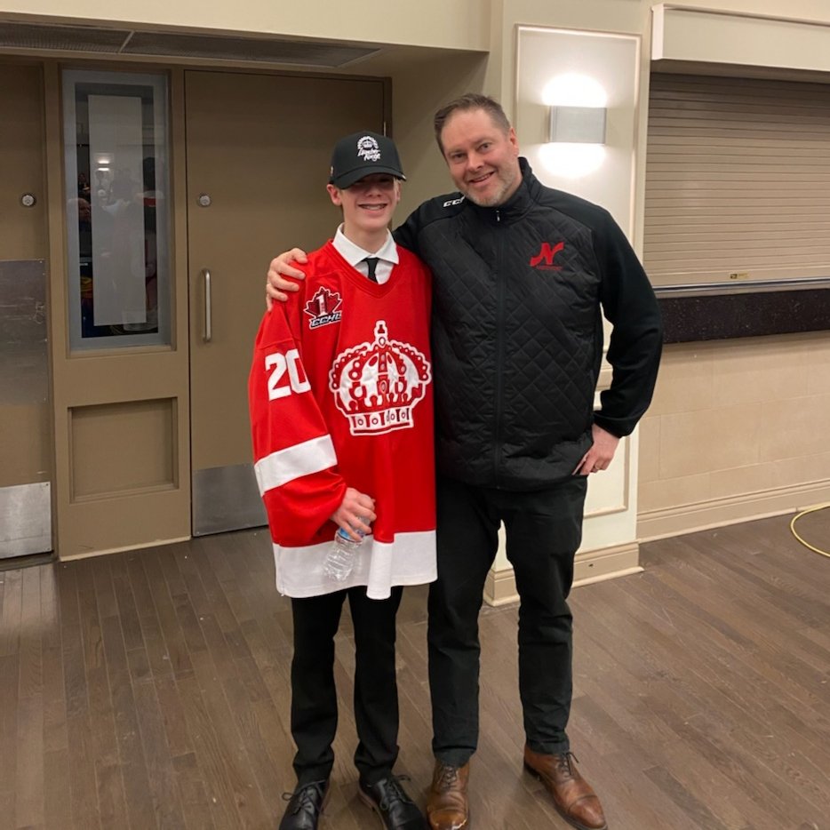 Congratulations to my son Nolan getting drafted by the <a href="/PLK_Midget_AAA/">PLK Midget AAA</a> <a href="/PLKingsCCHL/">Pembroke LumberKings</a> in the 7th round in the Bantam Protect Draft tonight <a href="/TheCCHL/">The CCHL</a> @HEOMidgetAAA you should be proud of all your hard work son &amp; a thank you to all your Coaches to date.  #proudmomdadandfamily
