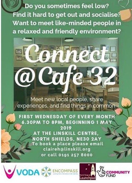 HelpathomecareN's tweet photo. #cafe32 #northtyneside #northshields #linskill #linskillcentre #launchpadnorthtyneside #voda #community https://t.co/WehTRbk4IT